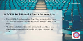JCECE B.Tech Round 1 Seat Allotment List to be Released on July 23; Check Direct Link Here